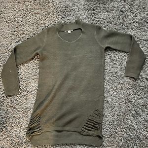 Army green small sweater dress by Say What?